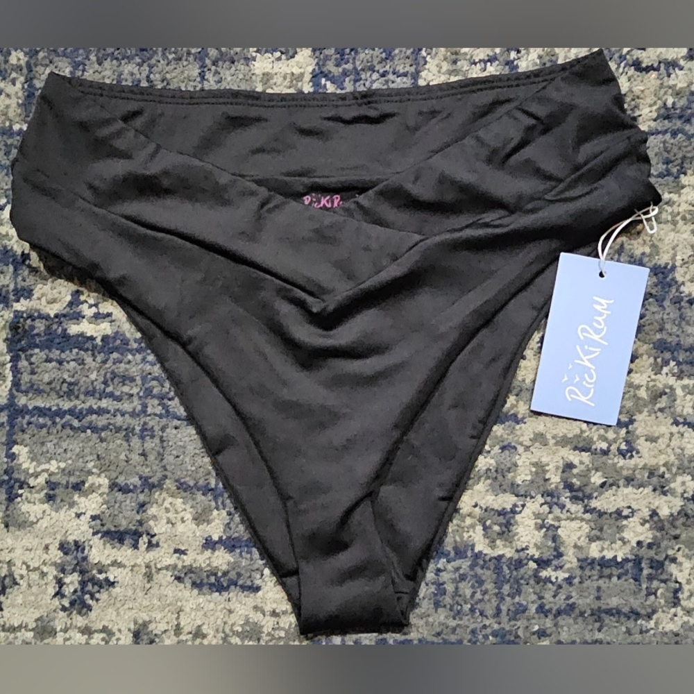 Ricki Rum Black Bikini Bottom